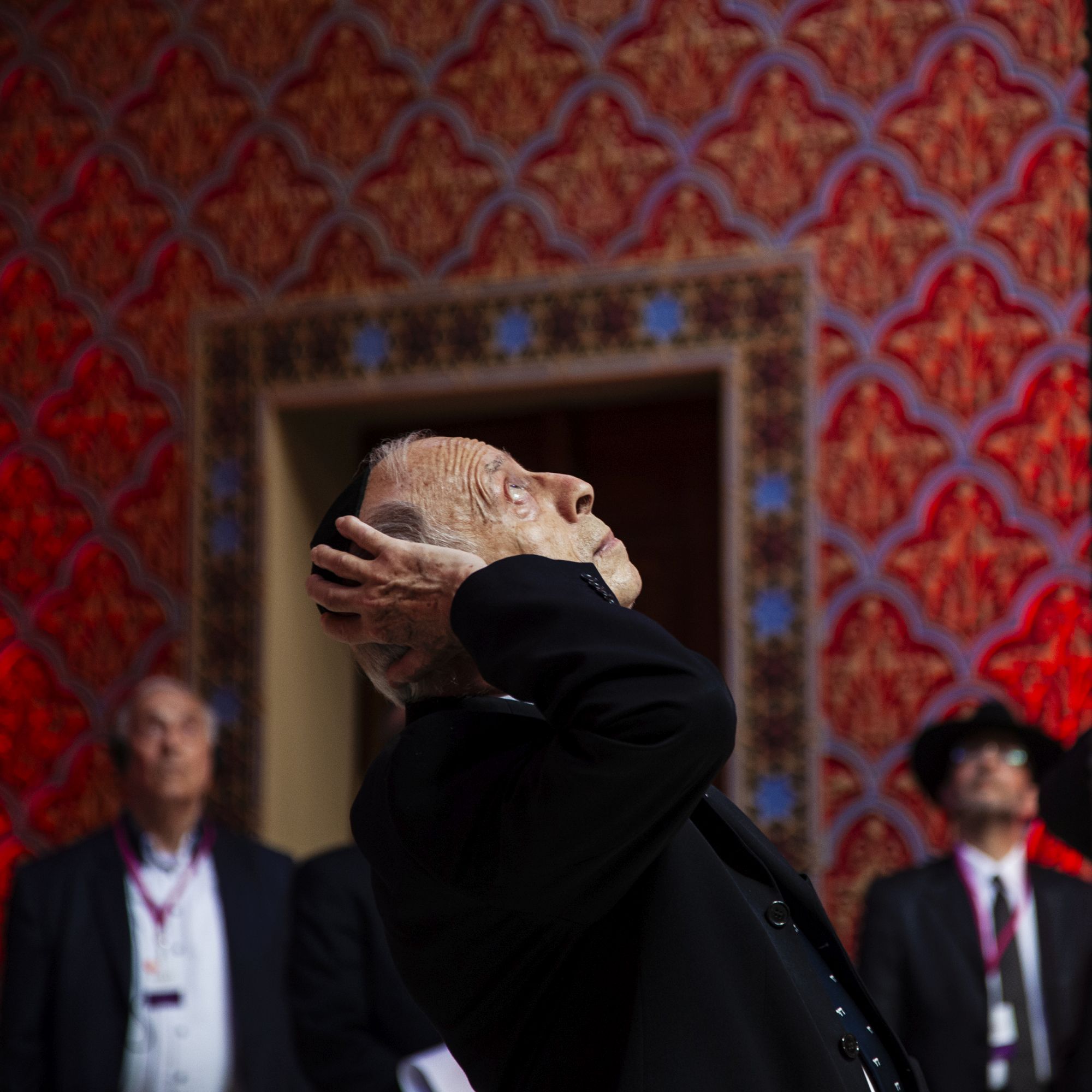 Ronald Lauder, a Zsidó Világkongresszus (World Jewish Congress) elnöke a Rumbach Sebestyén zsinagóga avatásán